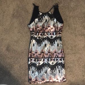 Sequence dress.
